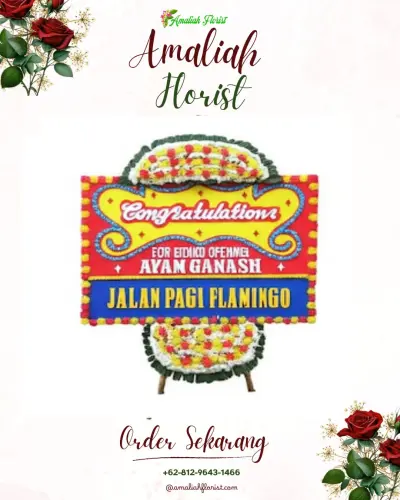 Bunga Papan Congratulation di Gedung Nasional